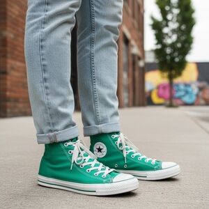 Converse Chuck Taylor All Star Green High Top Sneakers Men’s 10 / Women’s 12